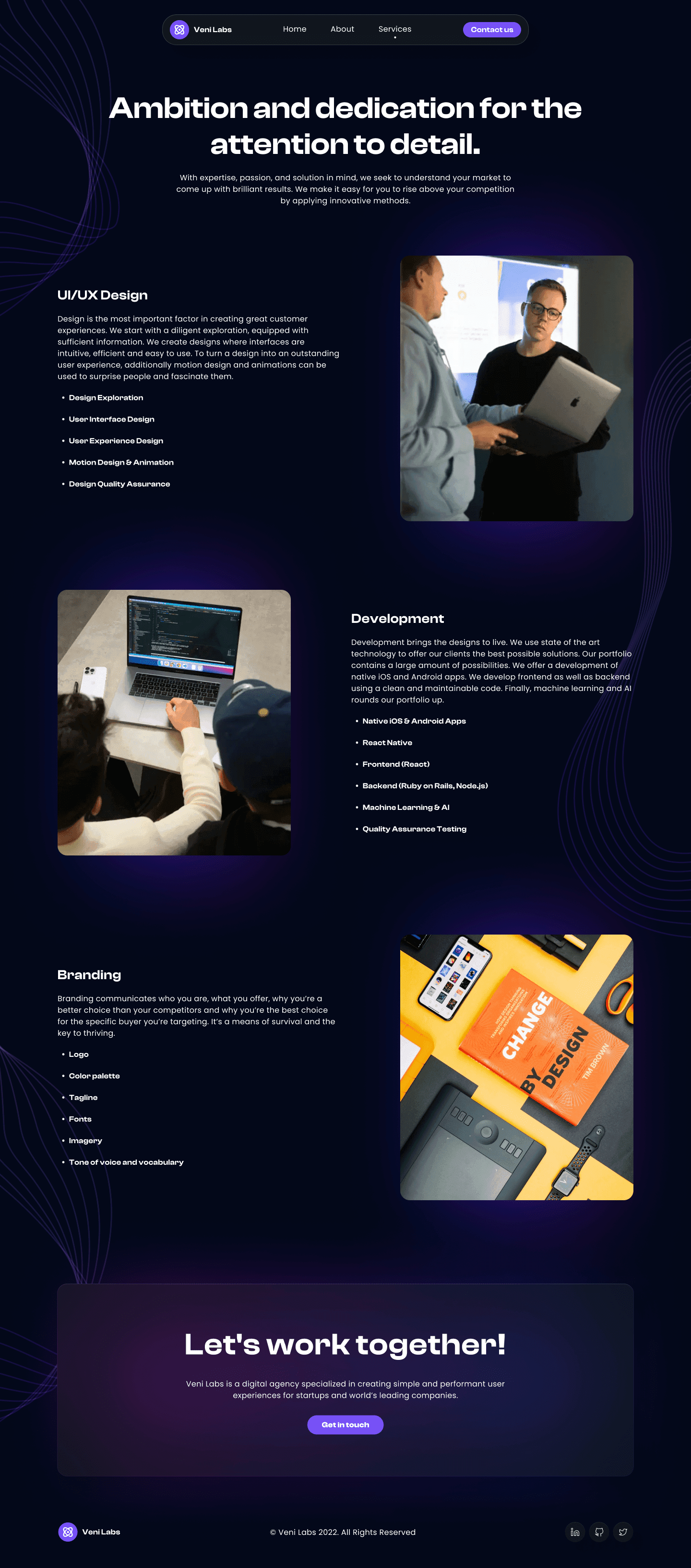 Our Services Page